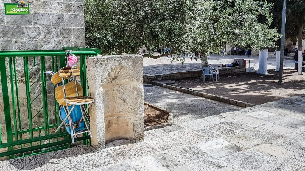 A southern station of the local Zakat Committee terrace