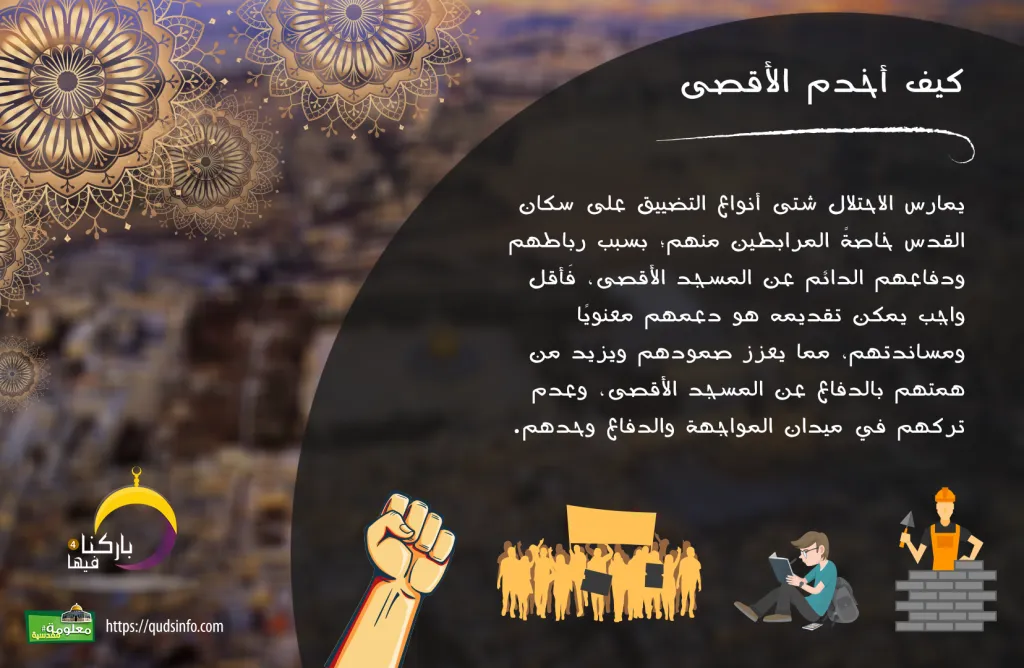 كيف أخدم المسجد الأقصى ؟