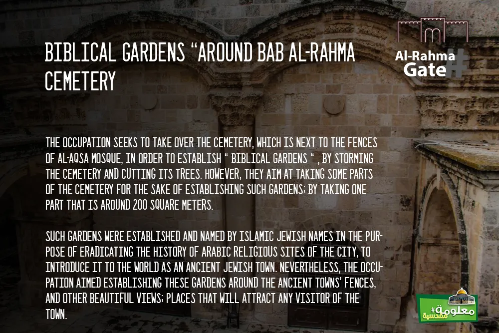 Biblical Gardens "around Bab Al-Rahma cemetery"