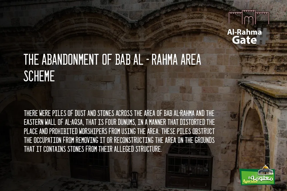 The Abandonment of Bab al - Rahma Area Scheme
