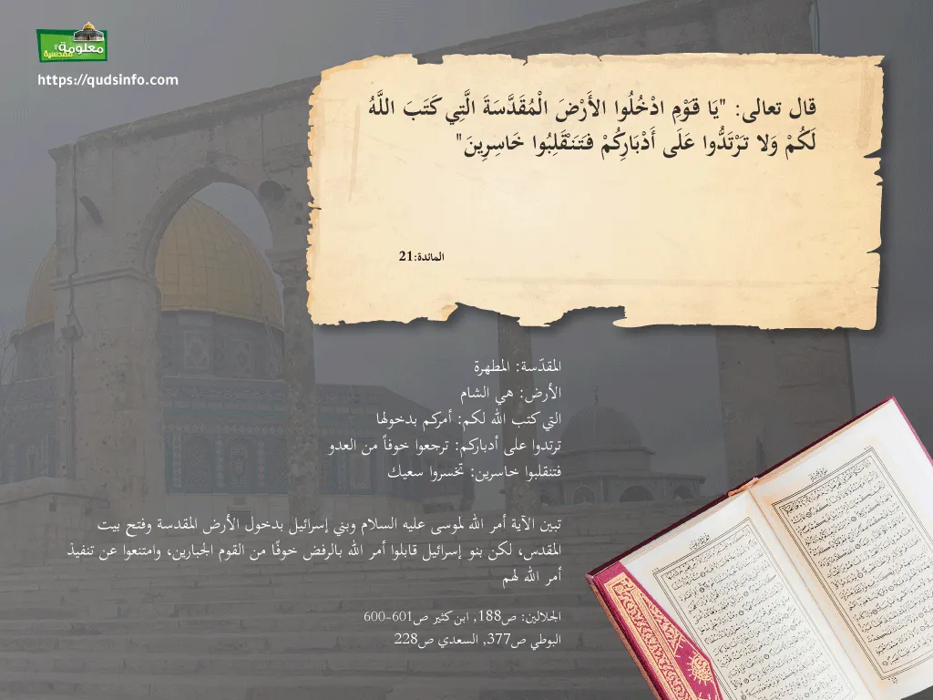 الأرض المقدسة في القرآن الكريم