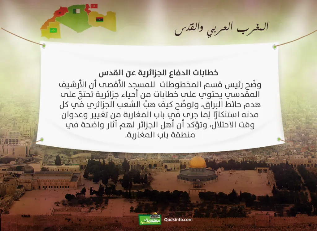 خطابات الدفاع الجزائرية عن القدس